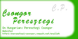 csongor peresztegi business card